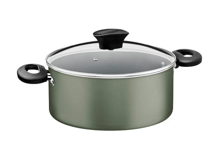 Batería de Cocina Tramontina Michigan en Aluminio con Revestimiento Interno y Externo Antiadherente Starflon Max Verde 13 Piezas
