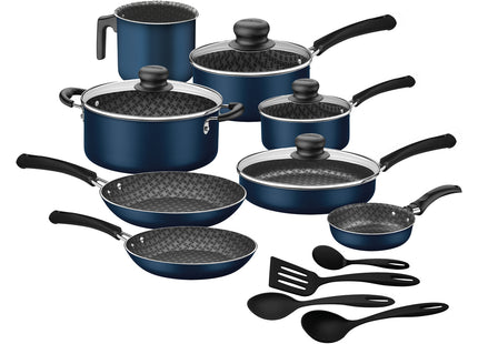 Batería de Cocina Tramontina Simple Cooking en Aluminio con Revestimiento Interno y Externo Antiadherente Starflon Max 16 Piezas