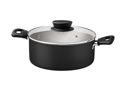 Batería de Cocina Tramontina Linz en Aluminio con Revestimiento Interno y Externo en Antiadherente Starflon Max Negro 10 Piezas
