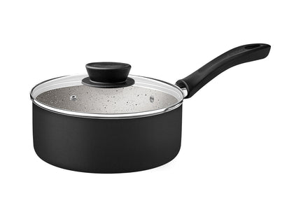 Batería de Cocina Tramontina Linz en Aluminio con Revestimiento Interno y Externo en Antiadherente Starflon Max Negro 10 Piezas
