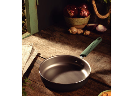 Sartén Recta Tramontina LYF en Aluminio con Revestimiento Interno y Externo en Antiadherente Starflon Max Verde Naturaleza 20 cm 1.4 L