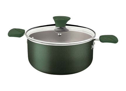 Cacerola Tramontina Lyf en Aluminio con Revestimiento Interno y Externo en Antiadherente Starflon Max Verde 24 cm