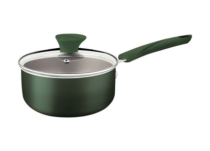 Olla Tramontina LYF en Aluminio con Revestimiento Interno y Externo en Antiadherente Starflon Max Verde Naturaleza 18 cm 2.1 L