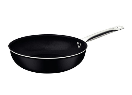 Sartén Honda Tramontina Piemonte en Aluminio con Revestimiento Interno y Externo en Antiadherente Starflon Excellent Negro 28 cm 4 L