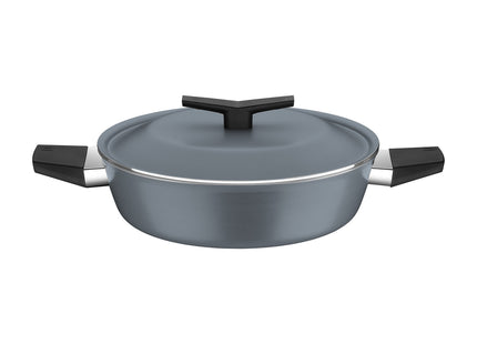Arrocera Tramontina Spezia Induction en Aluminio con Revestimiento Interno y Externo en Antiadherente Starflon Excellent Azul Ardosia 24 cm