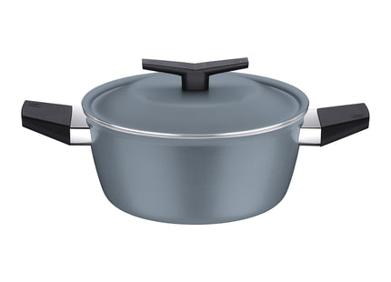 Batería de Cocina Tramontina Spezia Induction en Aluminio con Revestimiento Interno y Externo en Antiadherente Starflon Excellent Azul Ardosia 5 Piezas