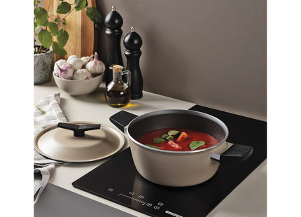 Batería de Cocina Tramontina Spezia Induction en Aluminio con Revestimiento Interno y Externo en Antiadherente Starflon Excellent Arena 5 Piezas