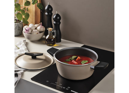 Batería de Cocina Tramontina Spezia Induction en Aluminio con Revestimiento Interno y Externo en Antiadherente Starflon Excellent Arena 5 Piezas