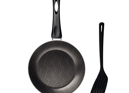 Sartén Tramontina Paris en Aluminio con Revestimiento Interno y Externo con Antiadherente Starflon Max Plomo con Espátula de Nylon 20 cm 0.8 L