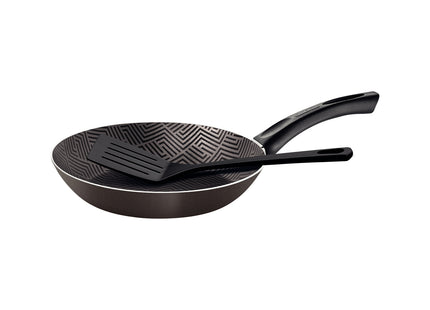 Sartén Tramontina Paris en Aluminio con Revestimiento Interno y Externo con Antiadherente Starflon Max Plomo con Espátula de Nylon 20 cm 0.8 L
