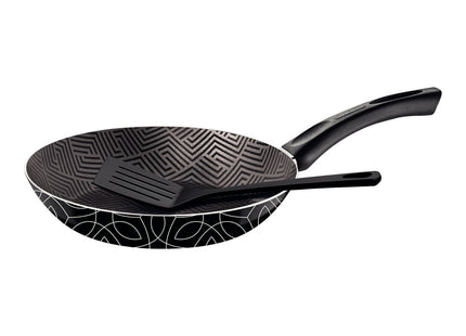 Sartén Tramontina Paris en Aluminio con Revestimiento Interno con Antiadherente Starflon Max y Externo Siliconado Negro con Espátula de 26 cm 1.8 L