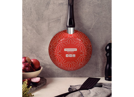 Sartén Tramontina Paris en Aluminio con Revestimiento Interno con Antiadherente Starflon Max y Externo Siliconado Rojo con Espátula de 28 cm 2.0 L