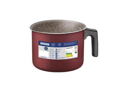 Hervidor Tramontina Paris en Aluminio con Revestimiento Interno y Externo en Antiadherente Starflon Max Rojo 14 cm 1.9 L