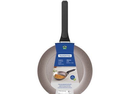 Tramontina Milazzo Almond Aluminum Frying Pan with Interior and Exterior Starflon Max Nonstick Coating, 20 cm