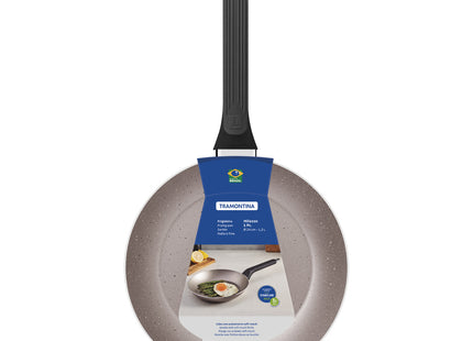 Sartén Tramontina Milazzo en Aluminio con Revestimiento Interno y Externo en Antiadherente Starflon Max Almendra 24 cm