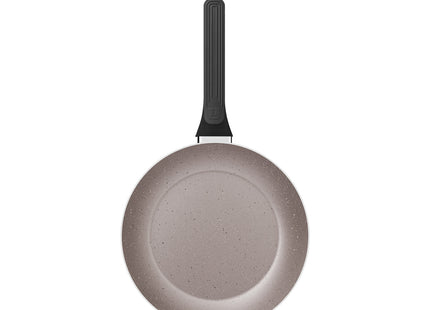 Sartén Tramontina Milazzo en Aluminio con Revestimiento Interno y Externo en Antiadherente Starflon Max Almendra 24 cm