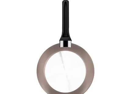 Sartén Tramontina Milazzo en Aluminio con Revestimiento Interno y Externo en Antiadherente Starflon Max Almendra 24 cm