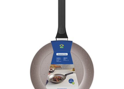 Sartén Tramontina Milazzo en Aluminio con Revestimiento Interno y Externo en Antiadherente Starflon Max Almendra 28 cm