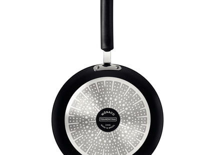 Sartén Tramontina Mônaco Induction en Aluminio con Revestimiento Interno y Externo Antiadherente Starflon Premium Negro 24 cm 1.6 L