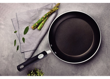 Sartén Tramontina Mônaco Induction en Aluminio con Revestimiento Interno y Externo Antiadherente Starflon Premium Negro 24 cm 1.6 L