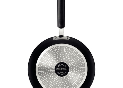 Sartén Tramontina Mônaco Induction en Aluminio con Revestimiento Interno y Externo Antiadherente Starflon Premium Negro 28 cm 2.4 L