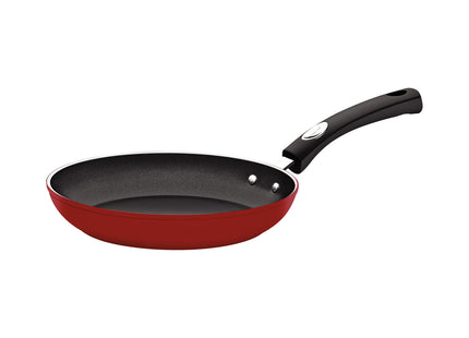 Sartén Tramontina Mônaco Induction en Aluminio con Revestimiento Interno Antiadherente Starflon Premium y Externo Siliconado Rojo 24 cm 1.6 L