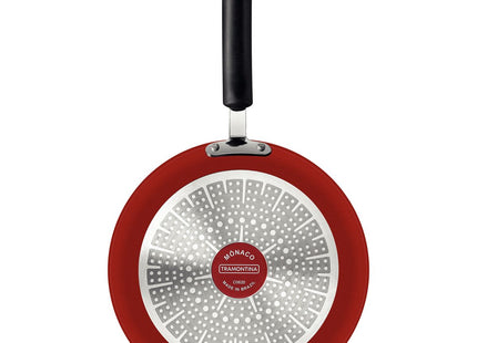 Sartén Tramontina Mônaco Induction en Aluminio con Revestimiento Interno Antiadherente Starflon Premium y Externo Siliconado Rojo 28 cm 2.4 L
