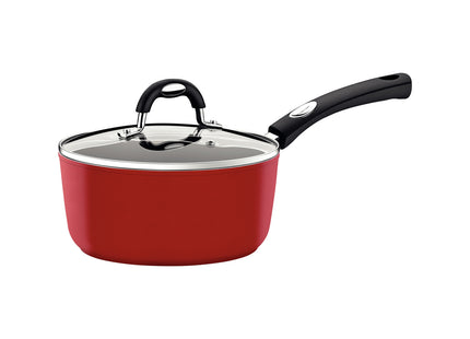 Olla Tramontina Mônaco Induction en Aluminio con Revestimiento Interno Antiadherente Starflon Premium y Externo Siliconado Rojo 20 cm 2.6 L