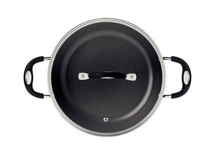 Arrocera Tramontina Mônaco Induction en Aluminio con Revestimiento Interno y Externo Antiadherente Starflon Premium Negro con Tapa 28 cm 4.2 L