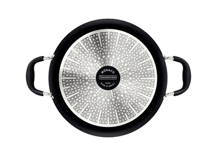 Arrocera Tramontina Mônaco Induction en Aluminio con Revestimiento Interno y Externo Antiadherente Starflon Premium Negro con Tapa 28 cm 4.2 L