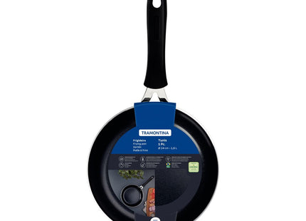 Sartén Tramontina Tunis en Aluminio con Revestimiento Interno Cerámico y Externo Siliconado Azul Mediterráneo 24 cm 1.6 L