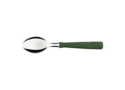 Cuchara para Té Tramontina New Kolor con Lámina de Acero Inoxidable y Mango de Polipropileno Verde