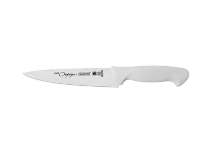 Cuchillo Utility Tramontina Ultracorte con Lámina de Acero Inoxidable y Mango de Polipropileno Blanco de 6"