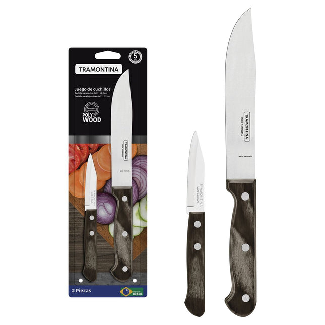 Juego de Cuchillos Tramontina Polywood con...
