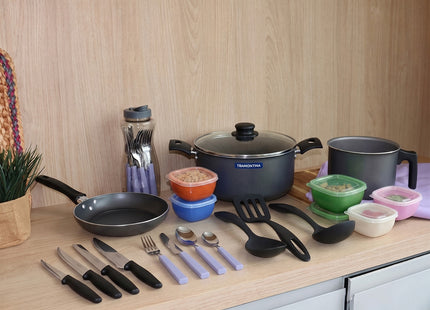 Batería de Cocina Tramontina Práctica 38 Piezas Gris