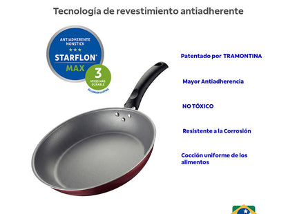 Batería de Cocina Tramontina Práctica 45 Piezas Roja