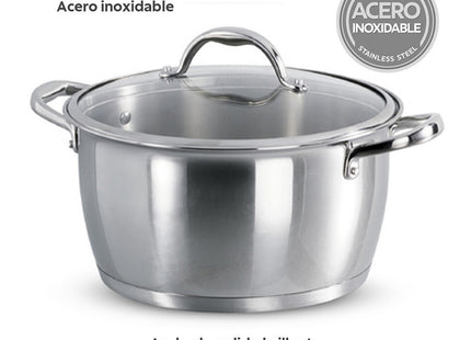 Juego de Ollas Acero y Utensilios 12 Piezas