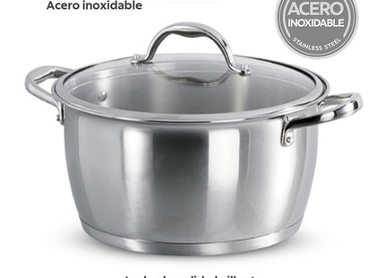 Juego de Ollas Acero y Utensilios 12 Piezas