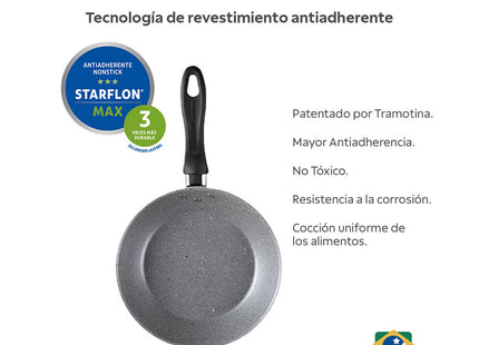 Batería de Cocina Tramontina Práctica Starflon Max 53 Piezas Negra