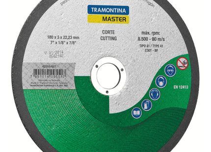 Disco de corte de piedras 7" Tramontina MASTER