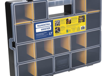 Maletín Organizador Plástico 17" Tramontina MASTER con Divisores Móviles