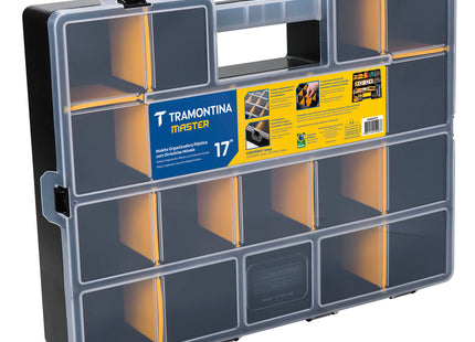Maletín Organizador Plástico 17" Tramontina MASTER con Divisores Móviles