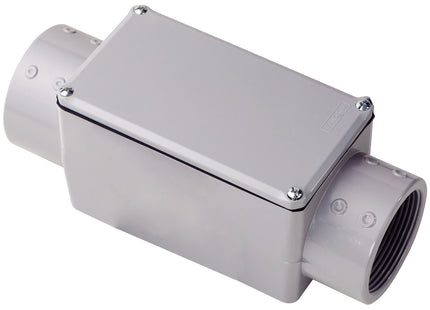 Caja Fija 2.1/2" Tipo C Tramontina con Rosca NPT con Tapa y con Pintura Electrostática