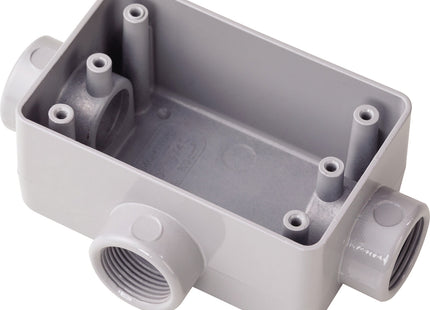 Caja De Registro Tramontina Modelo SFCT 1" Rosca BSP Con Pintura Gris