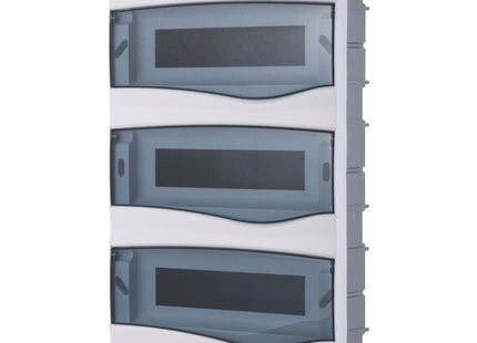 Tablero de Distribución de Empotrar 36 DIN o 24 NEMA Tramontina con Puerta Transparente