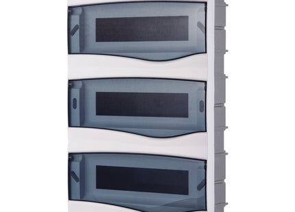 Tablero de Distribución de Empotrar 36 DIN o 24 NEMA Tramontina con Puerta Transparente
