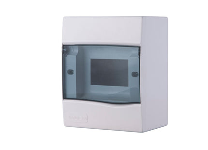 Tablero de Distribución de Sobreponer 5 DIN o 3 NEMA Tramontina con Puerta Transparente