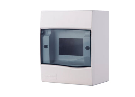 Tablero de Distribución de Sobreponer 5 DIN o 3 NEMA Tramontina con Puerta Transparente