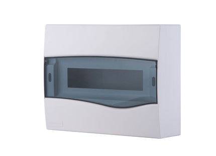 Tablero de Distribución de Sobreponer 12 DIN o 8 NEMA Tramontina con Puerta Transparente