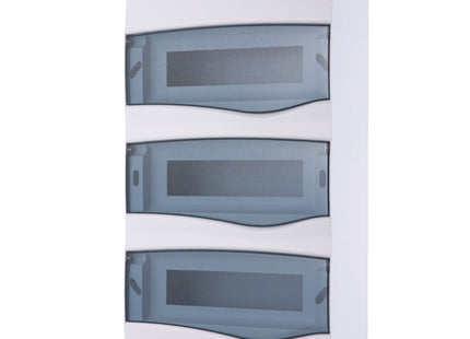 Tablero de Distribución de Sobreponer 36 DIN o 24 NEMA Tramontina con Puerta Transparente